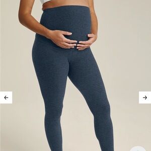Beyond Yoga Deep Blue Maternity Leggings